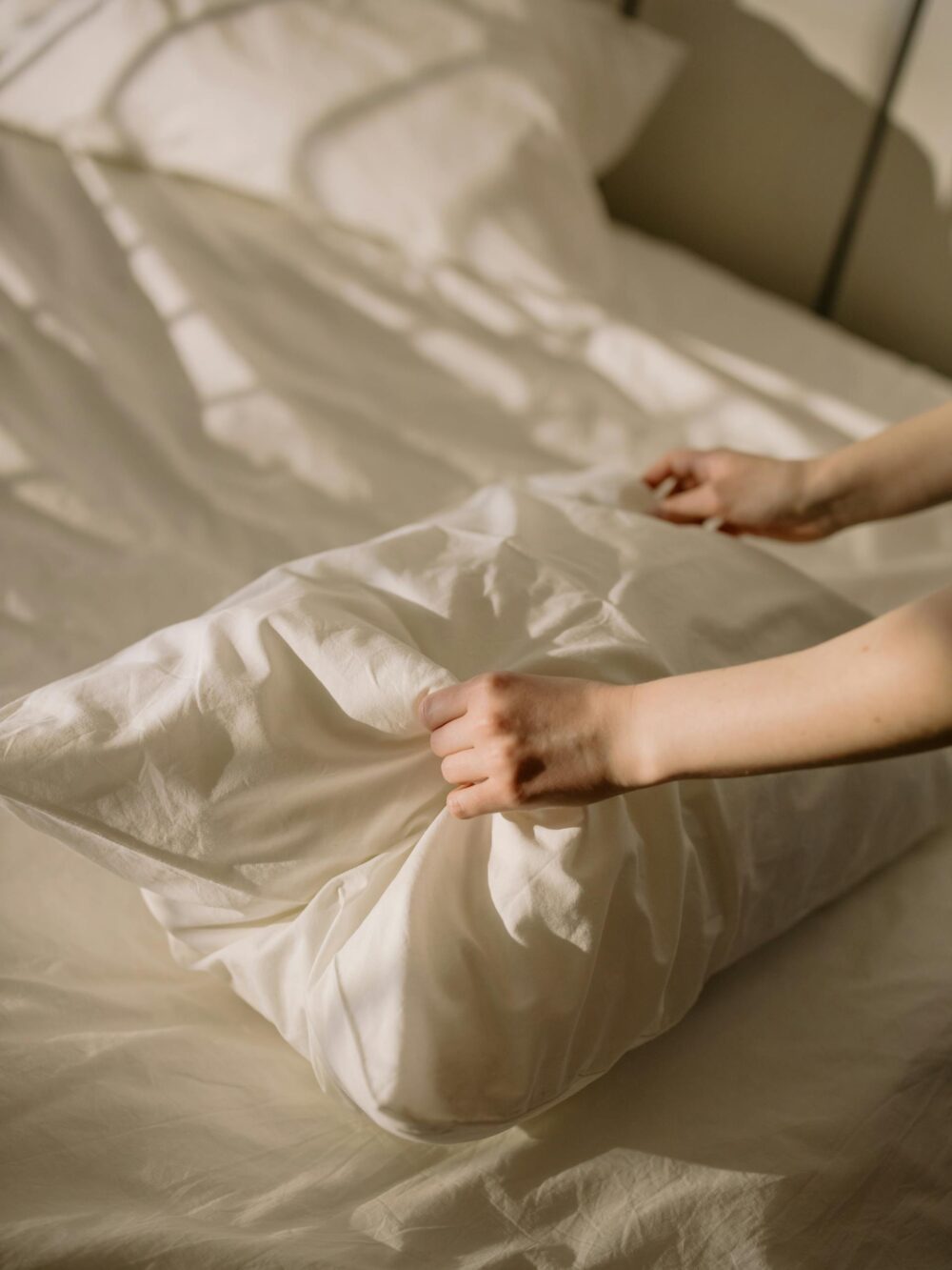Changing pillows